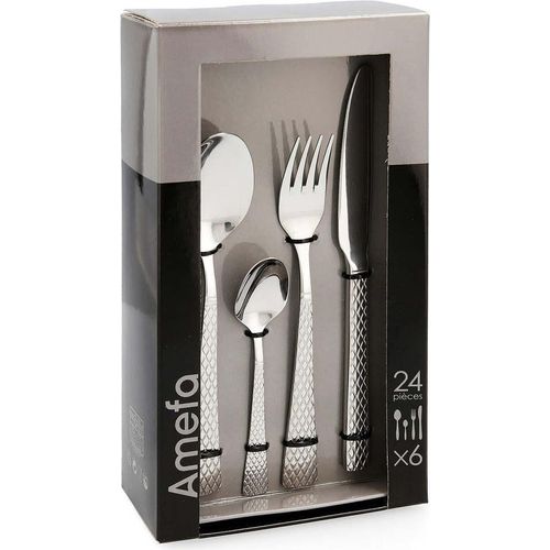 Besteck Amefa Quadrille Metall Stahl (24 pcs)