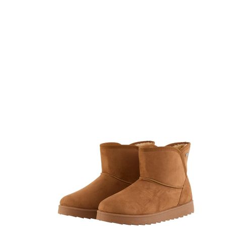 TOM TAILOR Damen Gefütterte Schneestiefel, braun, Uni, Gr. 40