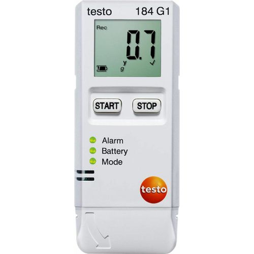 testo - 184 G1 - 0572 1846 - Datenlogger Erschütterung, Feuchte und Temperatur zur Überwachung von Erschütterung, Feuchtigkeit und Temperatur