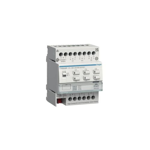 HAGER TYMS646R Heizungsaktor 6fach KNX Secure mit Regle (TYMS646R)