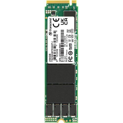 Transcend MTE662P-I M.2 256 GB PCI Express 3.1 NVMe 3D NAND (TS256GMTE662P-I)