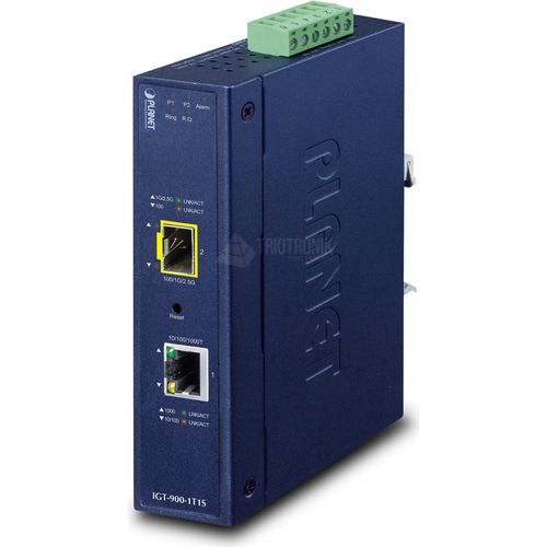 Planet Industrial Media Converter IGT-900-1T1S - Converter - Kupferdraht