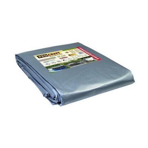 Abdeckplane Procraft ST20x20 200g/m2 wasserdicht mit Netz 20x20 m silber