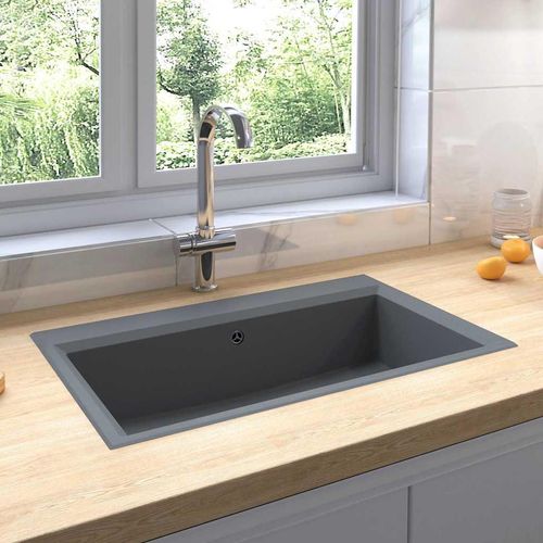 Küchen-Spüle Grau 79 x 50 x 31 cm Granit