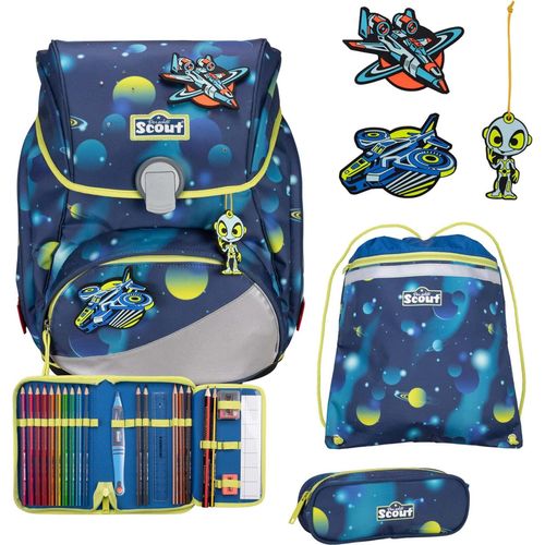 Scout Alpha LED Schulranzen-Set 4 tlg. Planets