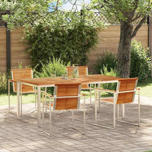 Garten Essgruppe 5 pcs Massivholz Teak