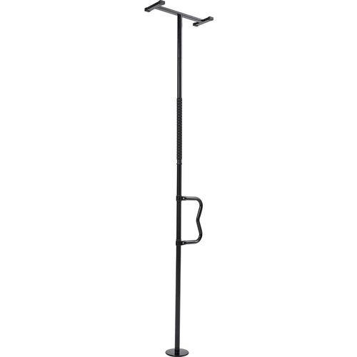 Sicherheitsstange Haltegriff Boden Decke 136kg Deckenhöhe 305cm Schwarz