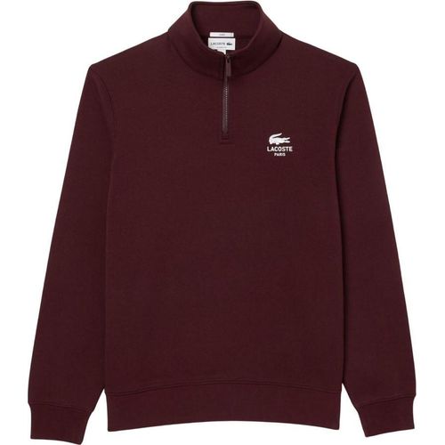 Lacoste - Sweatshirt für Herren/Damen Uni, Hoch geschnitten GT8103 (XS) (Bordeauxrot)