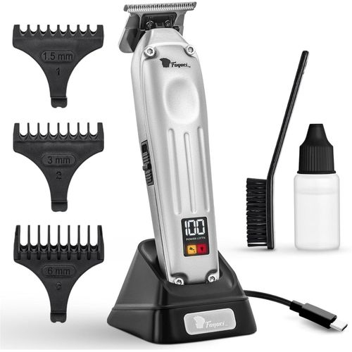 Profi Zero Gap, 5-Fach längere Schärfe Konturen Haarschneidemaschine 0 mm, Akku Mit Bürstenloser Motor, Detailer Haar Trimmer & Konturenschneider