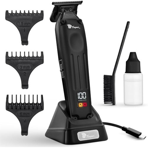 Profi Zero Gap, 5-Fach längere Schärfe Konturen Haarschneidemaschine 0 mm, Akku Mit Bürstenloser Motor, Detailer Haar Trimmer & Konturenschneider