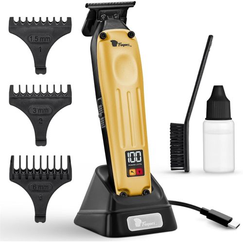 Profi Zero Gap, 5-Fach längere Schärfe Konturen Haarschneidemaschine 0 mm, Akku Mit Bürstenloser Motor, Detailer Haar Trimmer & Konturenschneider