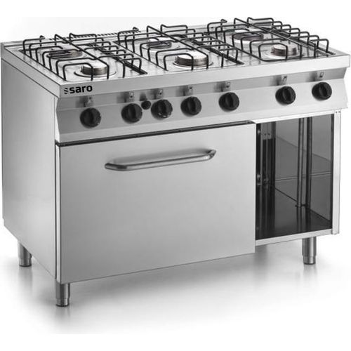 SARO Fast-Serie Gasherd mit Elektrobackofen Modell F7/FUG6LE
