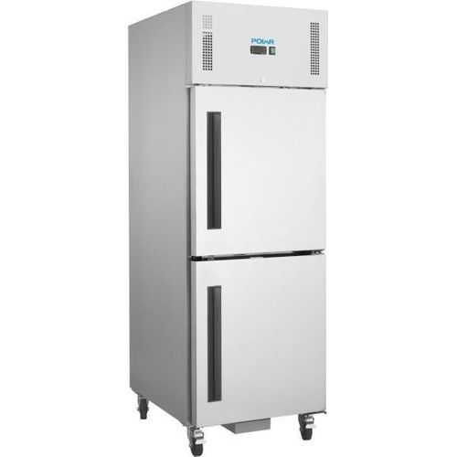 Polar Serie G Gefrierschrank Edelstahl mit 2 Türen 600L