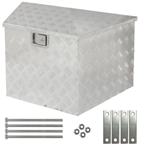 Truckbox Werkzeugbox Werkzeugkiste Anhängerbox Alumium Alubox Deichselbox Montage 120 L Trucky