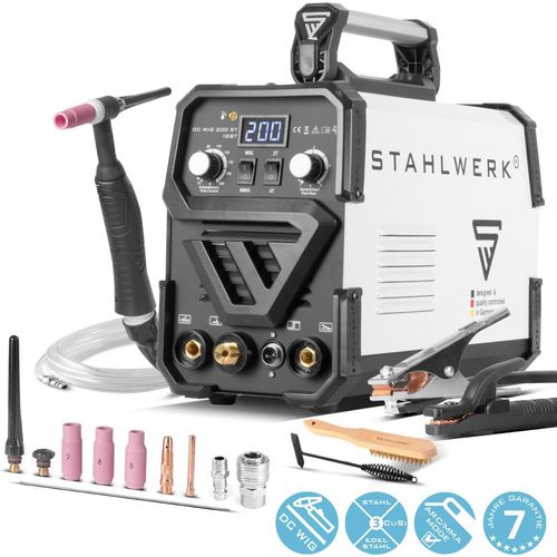 STAHLWERK Schweißgerät DC WIG 200 ST IGBT mit 200 Ampere und MMA E-Hand