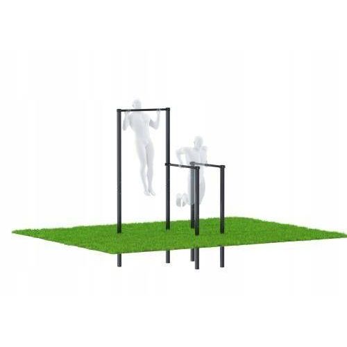 Davski Klimmzugstange Barren Outdoor Kraftstation Dipstation Training Draußen bis 250kg 6819