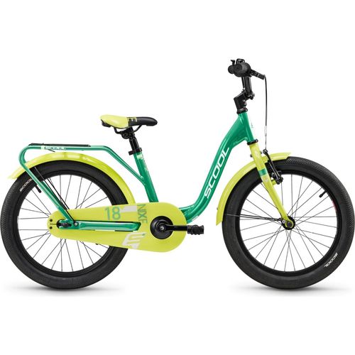 S'COOL niXe Kinderfahrrad | 18 Zoll Fahrrad für Kinder und Jugendliche | Fahrrad für Mädchen mit ergonomischer Sitzposition | Kinderfahrrad mit hochwertigen Komponenten