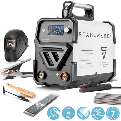 STAHLWERK Schweißgerät ARC 200 ST Digital Vollausstattung MMA E-Hand Inverter