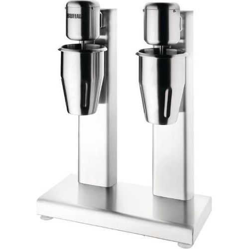 Buffalo Doppelter Milchshake Spindelmixer 2x1L Edelstahl