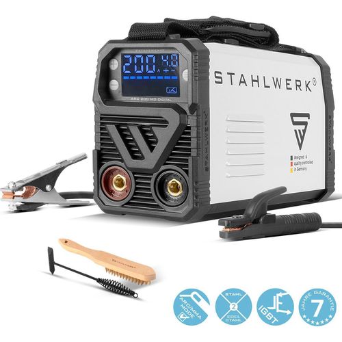 STAHLWERK Schweißgerät ARC 200 MD Digital - DC MMA Lift-TIG Inverter 200 Ampere