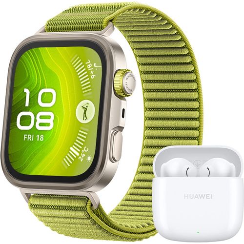 HUAWEI Watch FIT 4 Pro Bundle, Smartwatch, 10 Tage Akkulaufzeit, IOS und Android