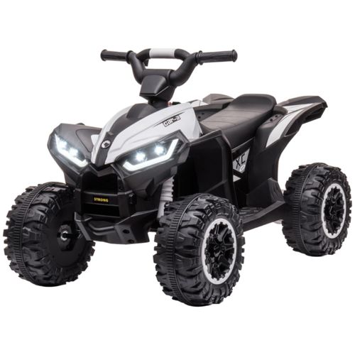 Kinder-Quad Elektrisches Kinderauto, 6 km/h, Sound- und Lichteffekte,83 cm x 53 cm x 55,5 cm,Schwarz + Weiß