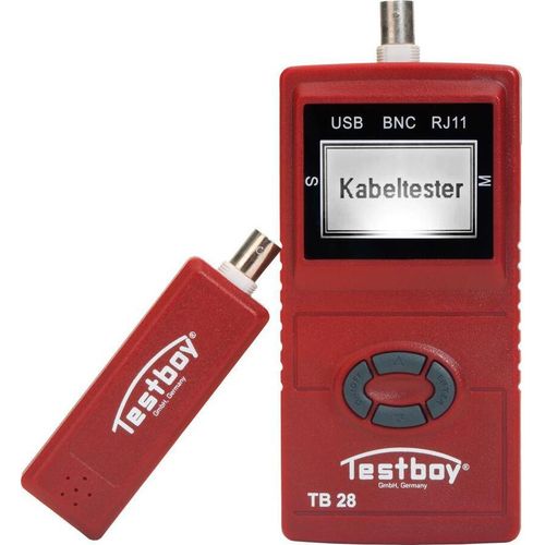 TESTBOY Testboy 28 Kabel-Prüfgerät, Kabeltester Geeignet für USB, -RJ11und RJ45, -BNC Leitungen