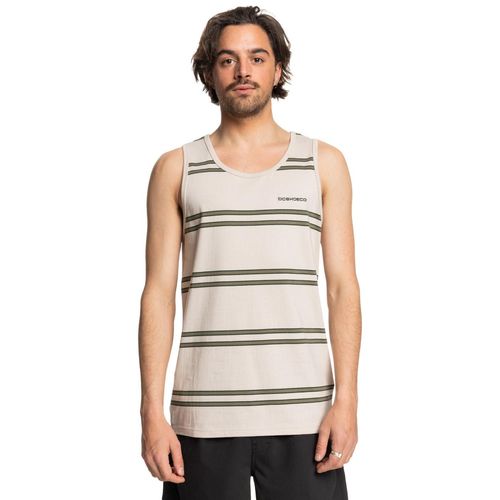 Tanktop DC SHOES "Portside Stripe", Herren, Gr. XS, moon beam portside stripe, 100% Baumwolle, Tops Tanktop