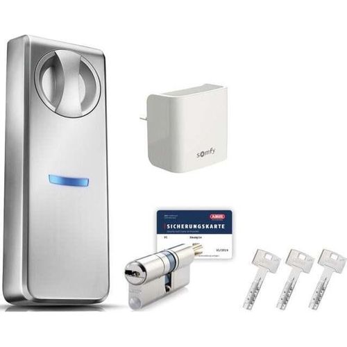 Somfy Smartes Türschloss Connect ABUS für Türblattdicke 7-9 cm, mit Internet Gateway (1870617)