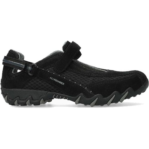 Allrounder by Mephisto Niro C. Suede Damen Slipper in Schwarz, Größe 4.5