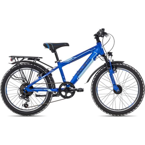 Ciclista Adventure 20 sportliches Kinderfahrrad mit Gepäckträger 20 Zoll Blau 29 cm