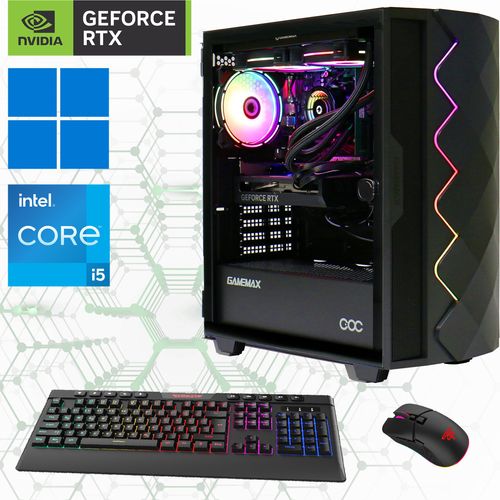 GAMEMAX Gaming-PC Diamond BK 7315 i5-14400F Wasserkühlung 32GB DDR5 RAM 2TB SSD RTX 4060 Windows 11