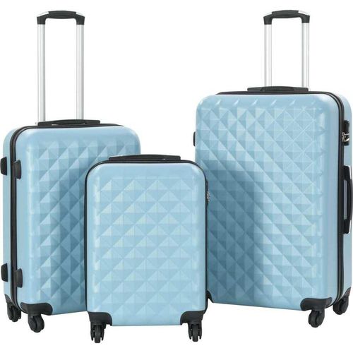 Hartschalen-Trolley-Set 3 Stk. Blau ABS