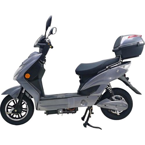 E-Roller ENJOY 45kmh 60V 20Ah 1kW Motor 75KM Reichweite ECE Grau, mit Straßenzulassung