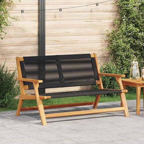 Gartenmöbel Schwarz 78 x 122 x 73cm Massivholz Akazie