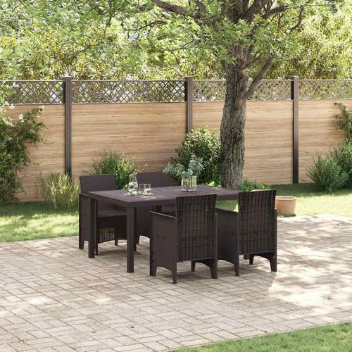 Garten Essset 5 pcs Braun 150 x 100 x 73 cm Plastik