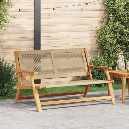 Gartenmöbel Beige 78 x 122 x 73cm Massivholz Akazie