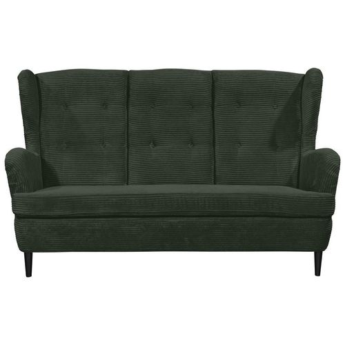 Mid.you Sofa , Dunkelgrün , Textil , Buche , massiv , 2-Sitzer , 176x103x98 cm , Made in EU , Küchen, Küchenmöbel, Küchensofas
