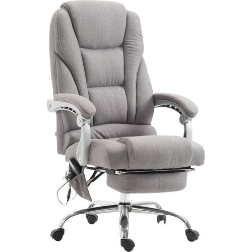 Bürostuhl HLO-CP67 Stoff mit Massagefunktion grau