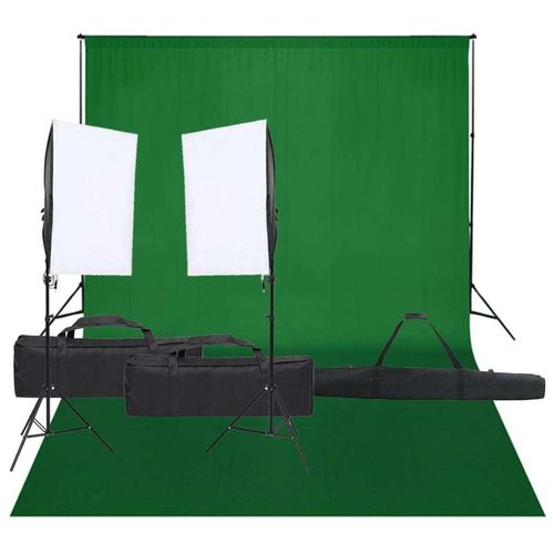 Prolenta Premium - Fotostudio-Set mit Beleuchtung und Hintergrund