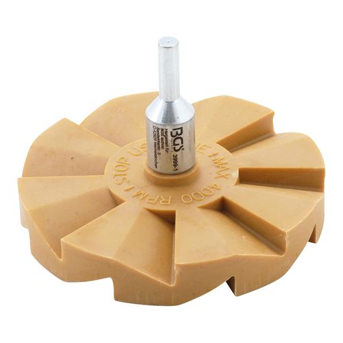 BGS Technic Fächer-Folienradierer Ø 90 mm aus Kunststoff für Folien mit einem Durchmesser von 90 mm, 3999-1)