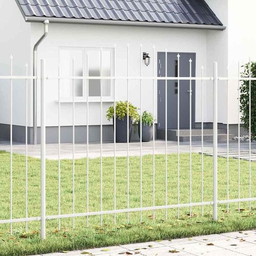 Gartenzaun Weiß 850 x 125 cm