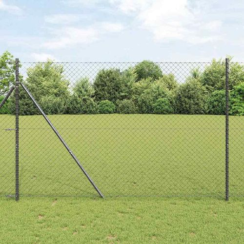 Zaun Grau 10 x 1.6 m Plastik