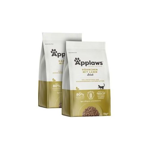Applaws Trockenfutter Katze Adult Huhn mit Lamm 2x2 kg