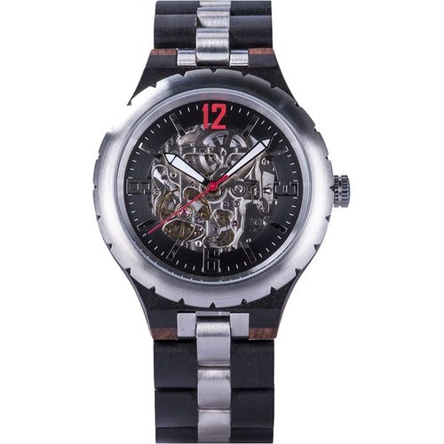 Edenhölzer Holzuhr Herren Armbanduhr Automatik Waiheke Holzarmband ED085-005