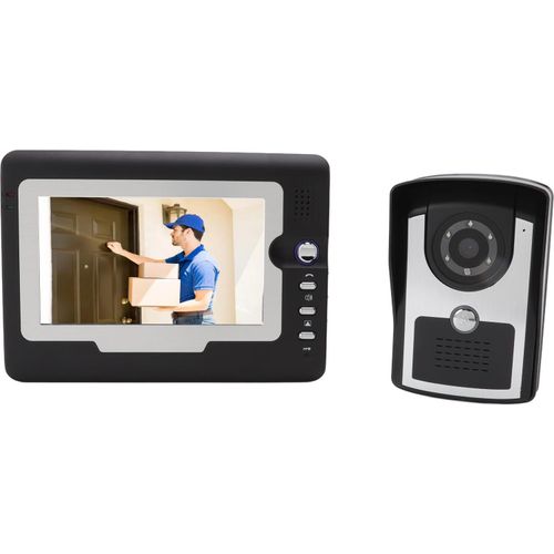 Intelligente HD Video-Sprechanlage Türklingel Elektronische Sprechanlage mit 12 Glocken TFT LCD Display