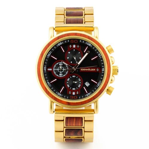 Edenhölzer Holzuhr Herren Armbanduhr Boracay ED091-004