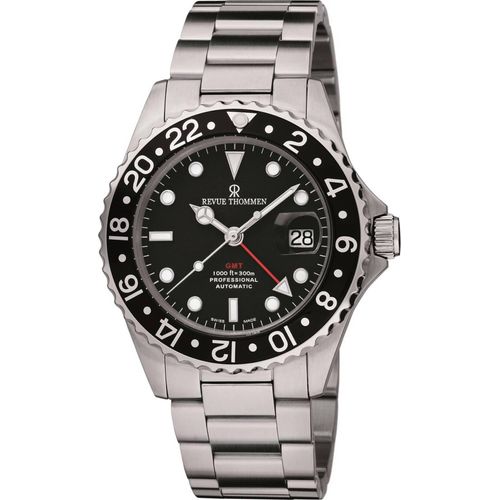 Revue Thommen Herren Armbanduhr Automatik Taucheruhr GMT