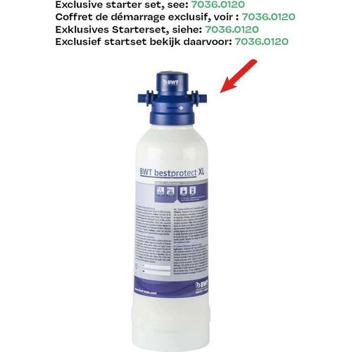 Wasserfilter, 145 x 145 x 500 mm