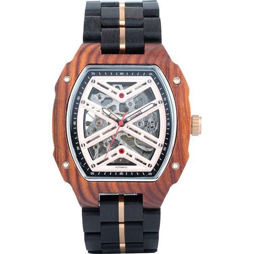 Edenhölzer Herren Holzuhr Skeleton Automatik Sal ED090-002